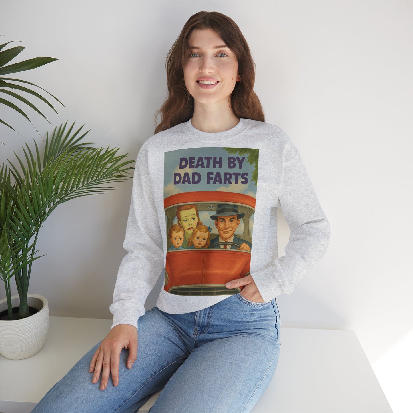 Sweatshirt – Dead by Dad Farts Sweatshirt – Lustiges Geschenk für Familien mit Humor | True Insights Design mit Humor