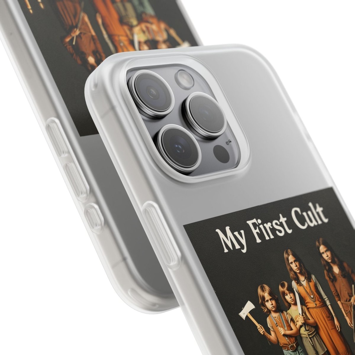 My First Cult – Dark-Aesthetic Handyhülle mit satirischem Kinderkult-Motiv-Phone Case-True Insights