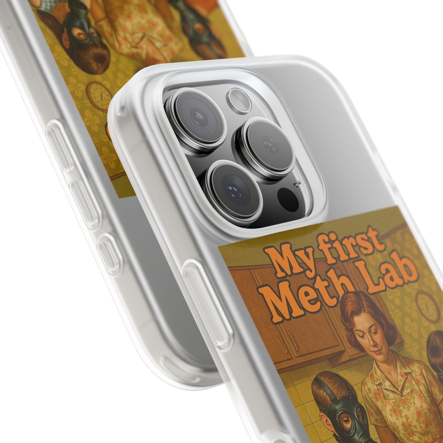 Satirisches Familienmotiv mit Chemie-Charme – stoßfest, kabellos ladbar & herrlich provokant.-Phone Case-True Insights