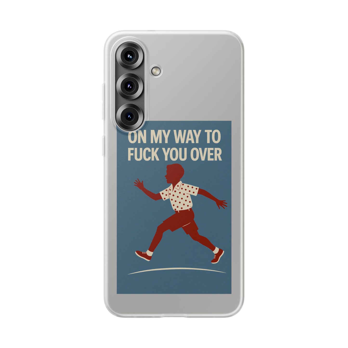 Sarkastische Handyhülle – „On my way to f*ck you over“ | Retro-Rennkind mit Punch-Phone Case-True Insights