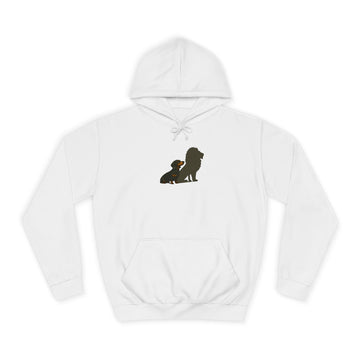 Dackel mit Löwen-Schatten Hoodie – Motiv ohne Text für Dackel-Fans