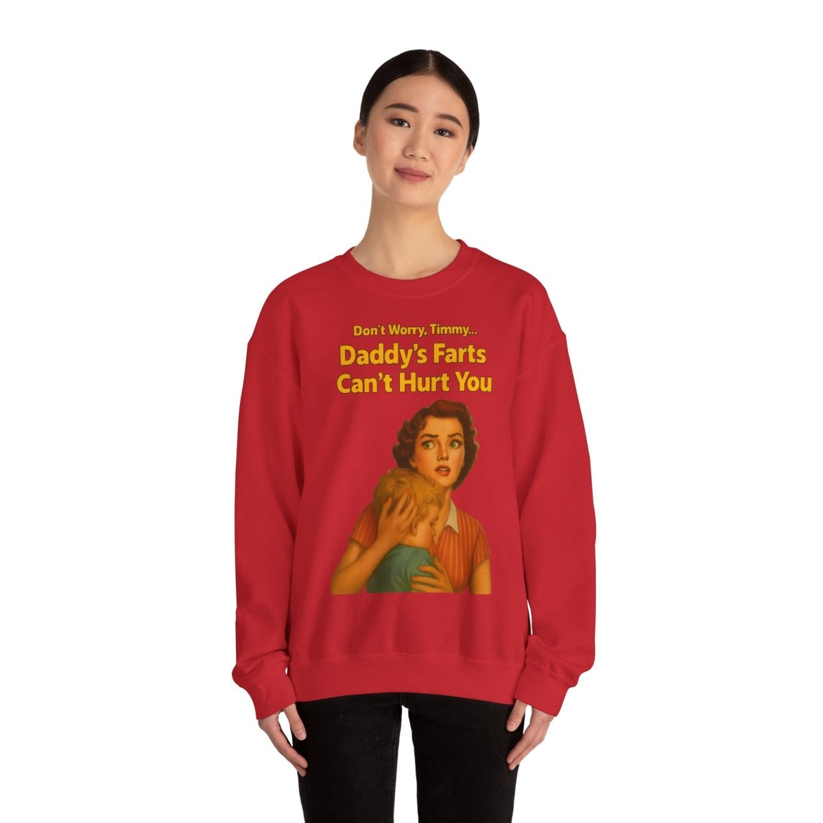 Sweatshirt – Daddy’s Farts – Satirisches Retro-Sweatshirt mit schwarzem Humor | True Insights Design mit Humor