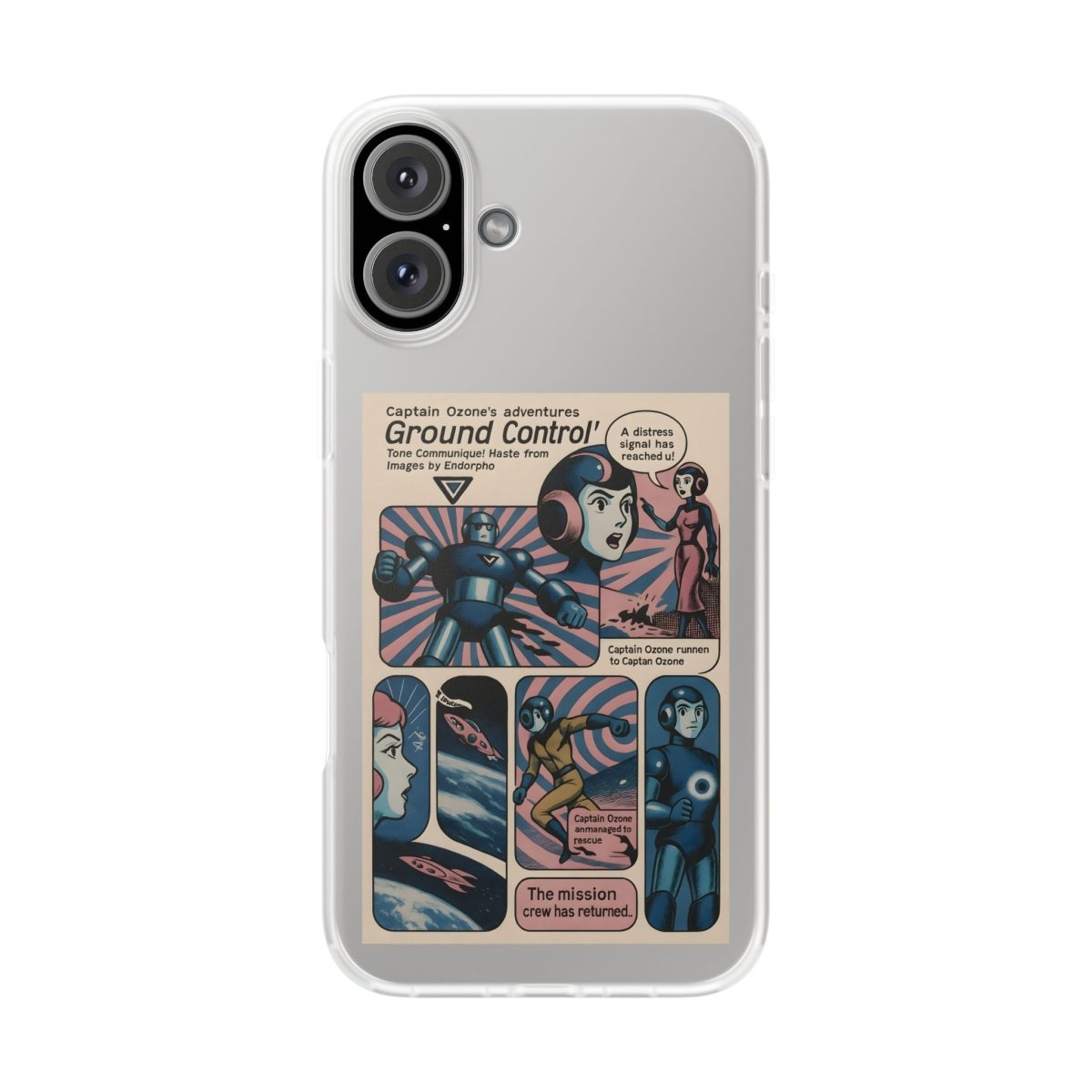 Vintage Motiv – Captain Ozone – Retter der Atmosphäre (und deines Handys) | True Insights Design mit Humor