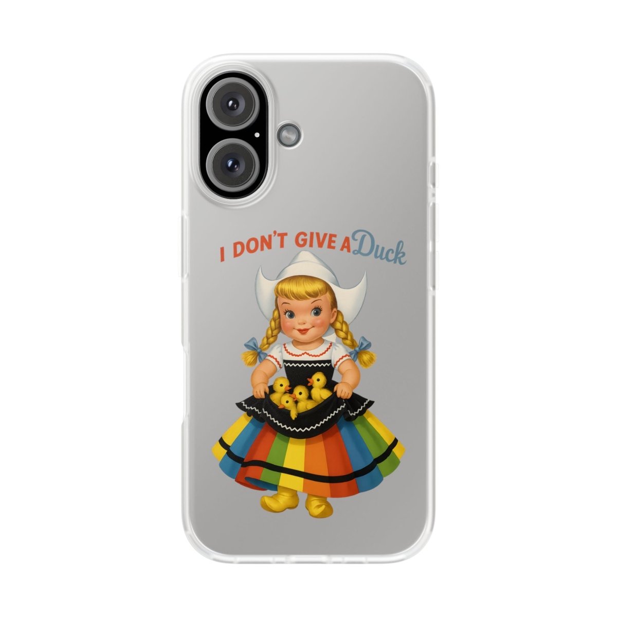 I Don’t Give a Duck – Handyhülle mit flauschiger Gleichgültigkeit-Phone Case-True Insights