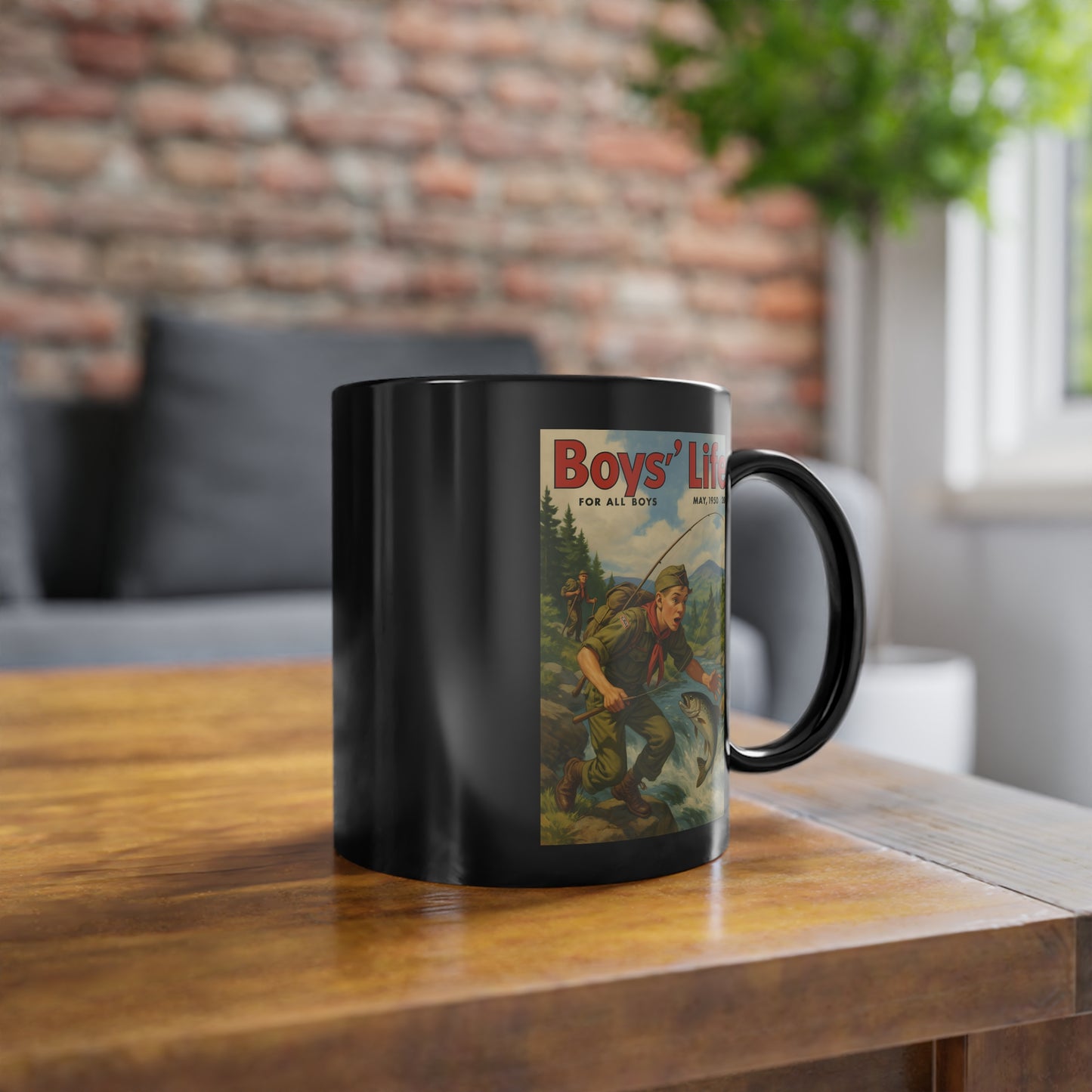 Vintage Motiv – Boys’ Life – Gesellschaftskritische Tasse im Retro-Magazin-Stil | True Insights Design mit Humor