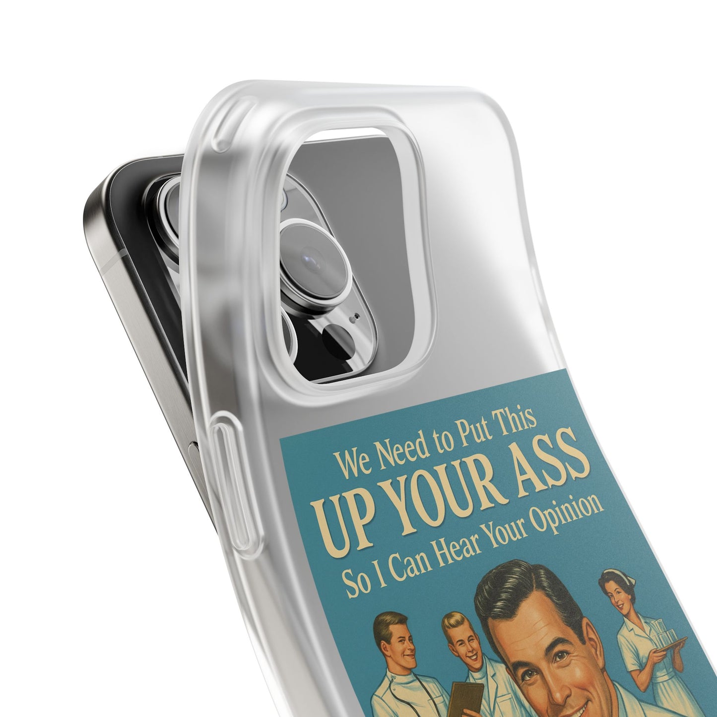 Handyhülle „Doctor’s Opinion“ – Retro-Arzt mit schwarzem Humor-Phone Case-True Insights