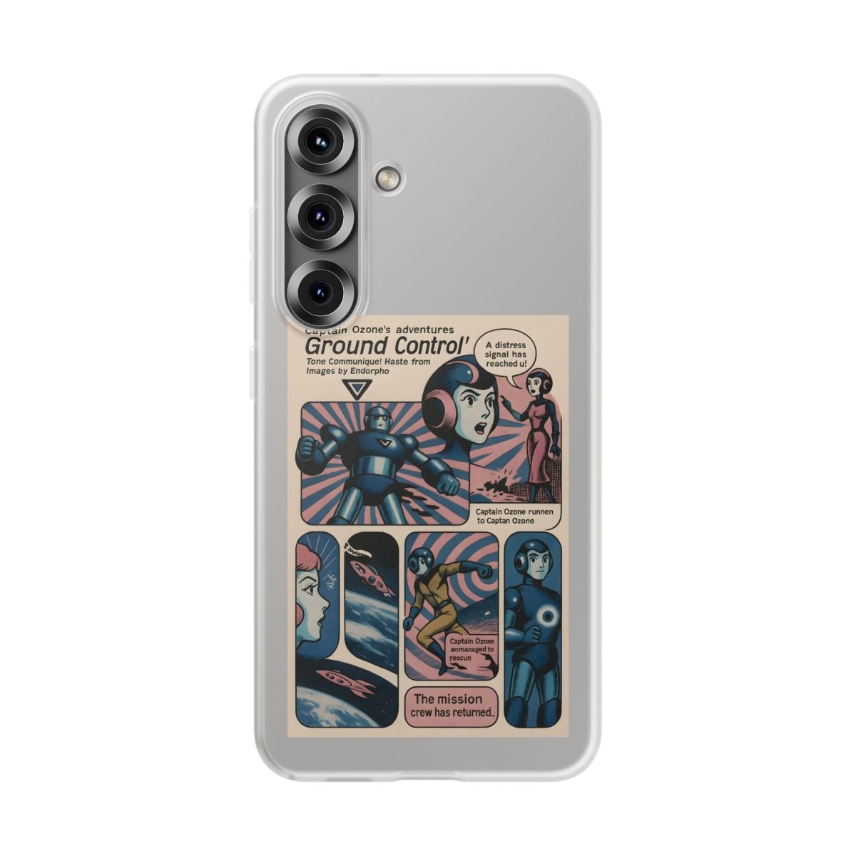 Vintage Motiv – Captain Ozone – Retter der Atmosphäre (und deines Handys) | True Insights Design mit Humor