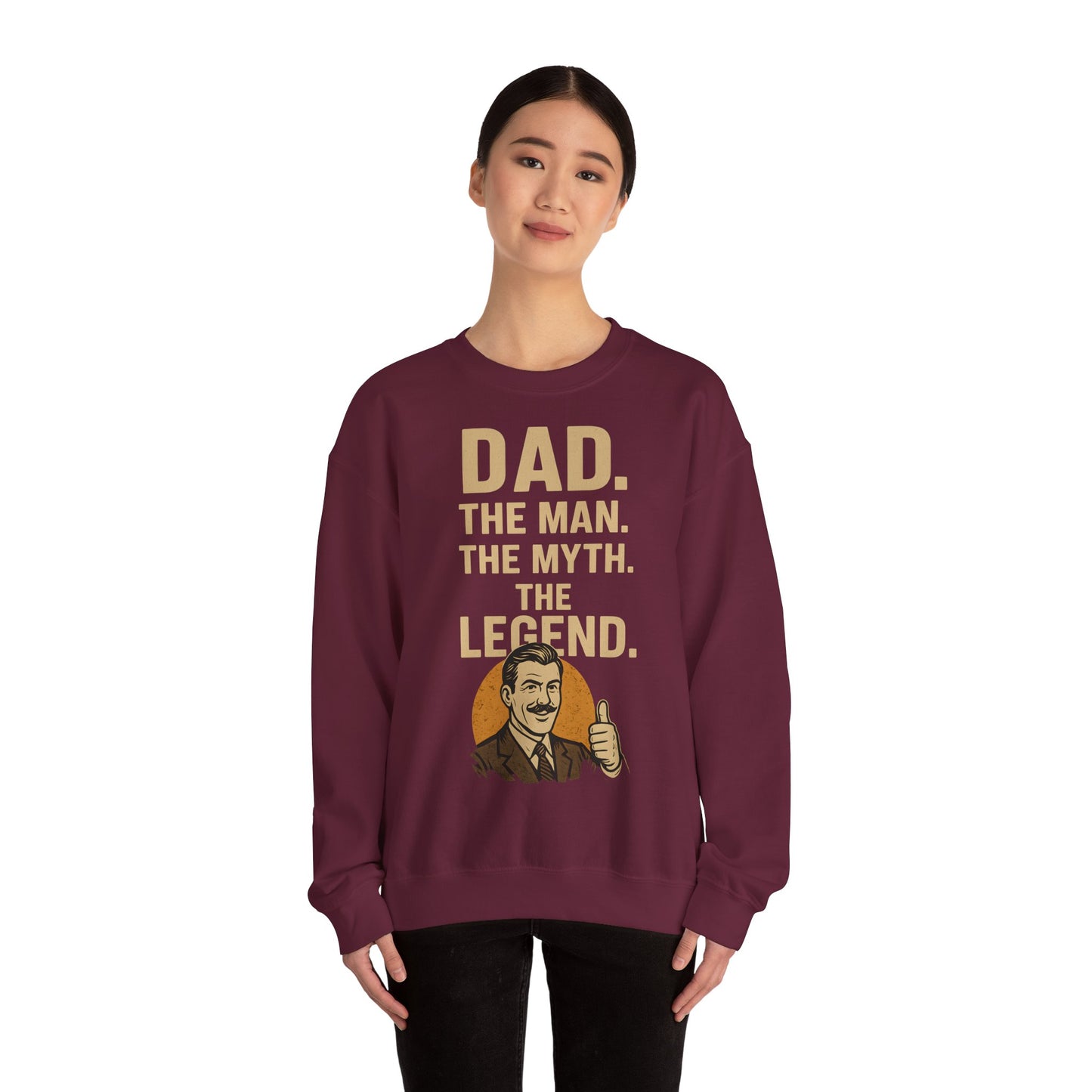Sweatshirt – DAD. THE MAN. THE MYTH. THE LEGEND. - Sweatshirt für echte Legenden | True Insights Design mit Humor