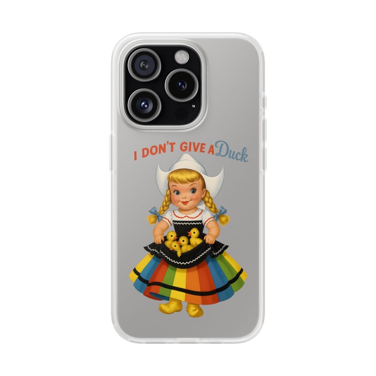 I Don’t Give a Duck – Handyhülle mit flauschiger Gleichgültigkeit-Phone Case-True Insights
