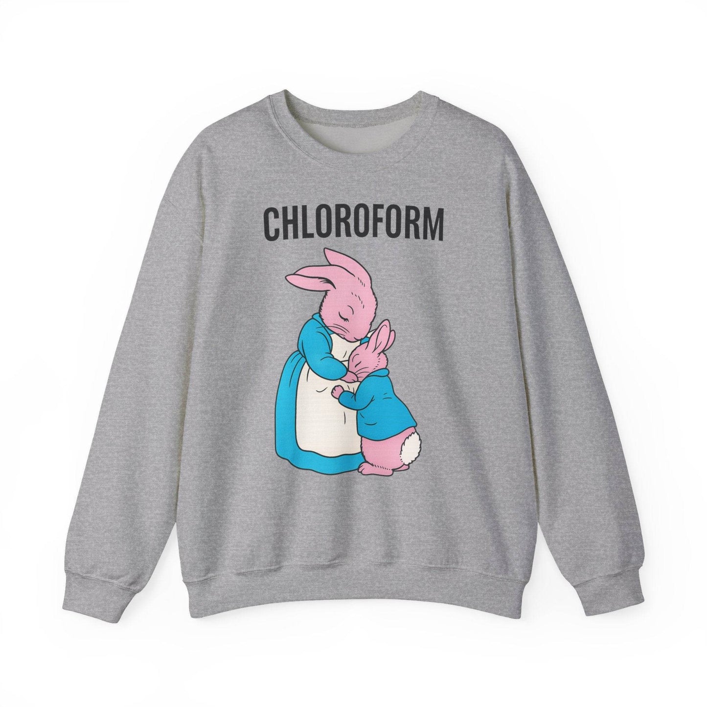 „CHLOROFORM“ – Retro-Sweatshirt mit Hasen und bösem Twist - True Insights
