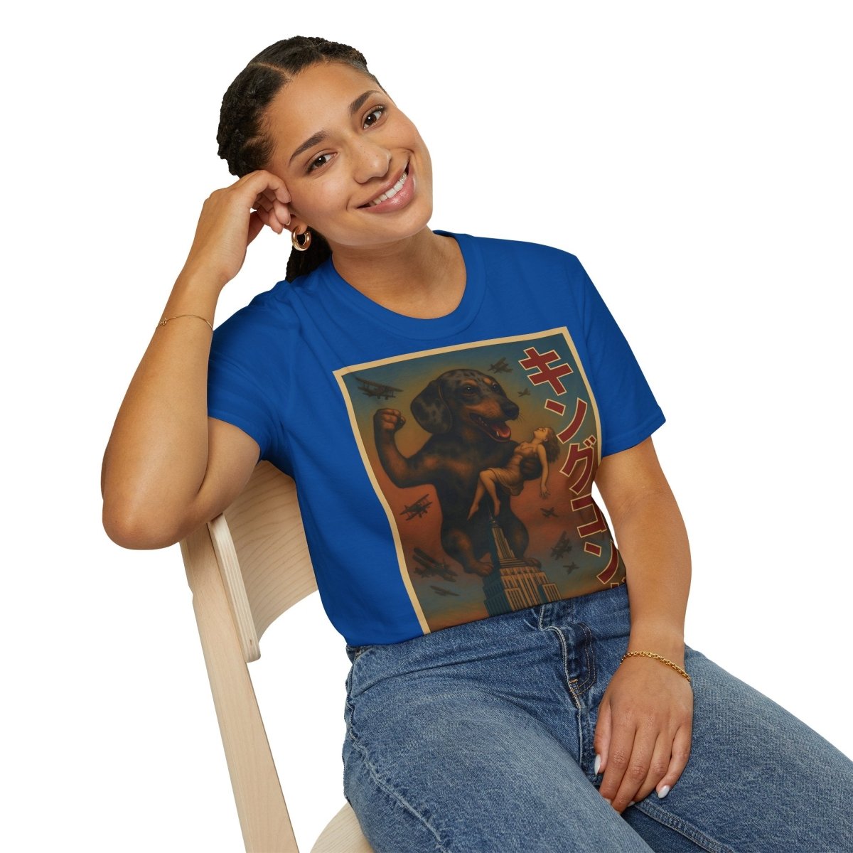 Dackel Kong – Lustiges T-Shirt mit Hunde-Monster-Motiv im Retro-Stil – Lustiges T-Shirt | True Insights – Bild 35