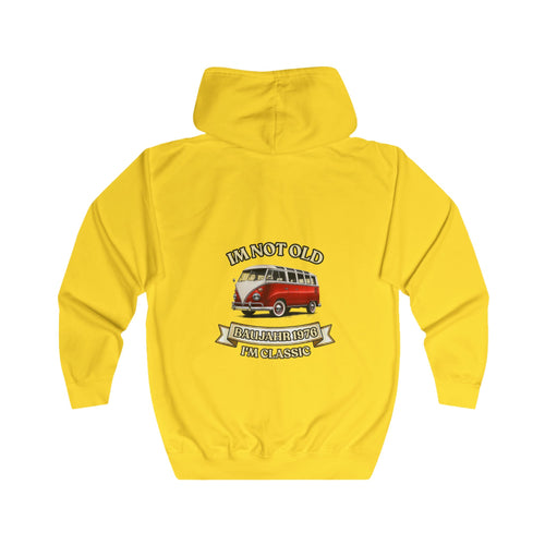 I'm Not Old I'm Classic Baujahr 1976 Zip Hoodie – Retro Bus 50. Geburtstag Geschenk Jahrgang 1976