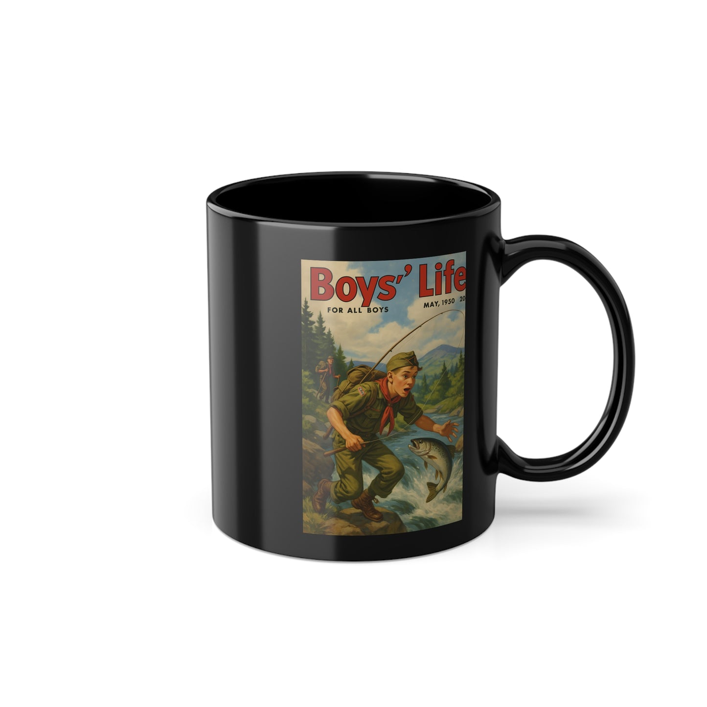 Vintage Motiv – Boys’ Life – Gesellschaftskritische Tasse im Retro-Magazin-Stil | True Insights Design mit Humor