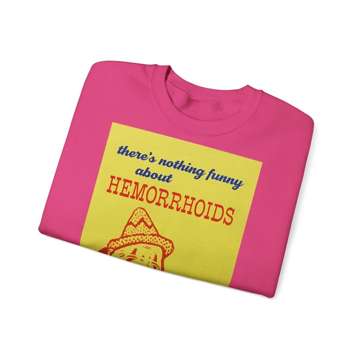 Sweatshirt – There's Nothing Funny About Hemorrhoids – Satire-Hoodie mit Clown-Motiv | True Insights Design mit Humor