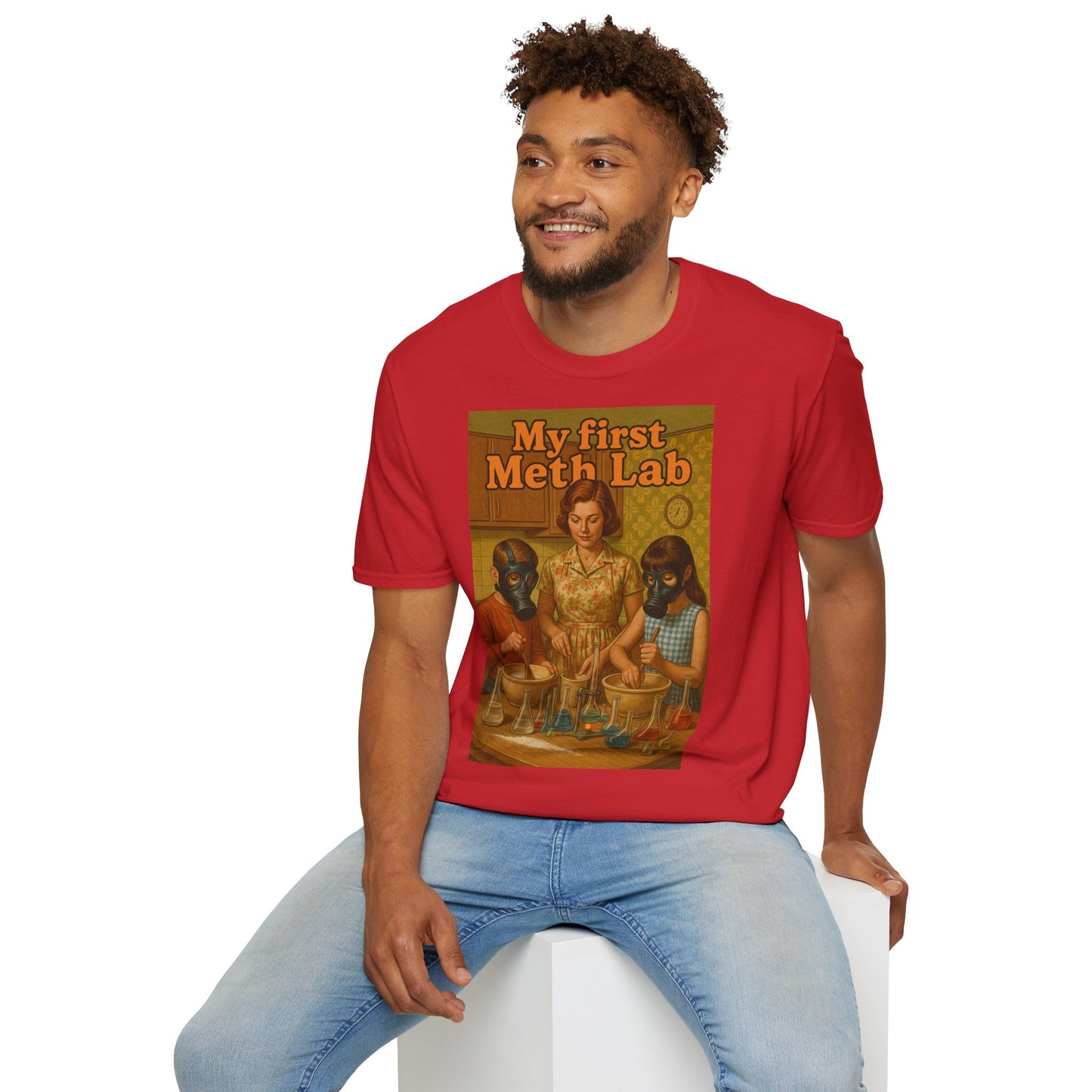 Retro My First Meth Lab T-Shirt - Family Cooking – Freches Satire-Design für mutige Statements | True Insights