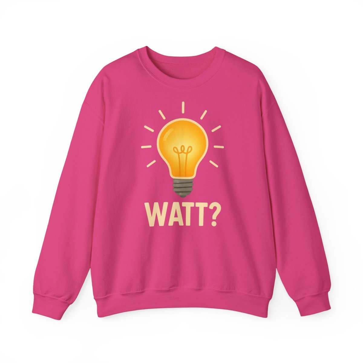 Sweatshirt – WATT? Sweatshirt für Elektriker & Technikfans | Lustiges Glühbirnen-Motiv | True Insights Design mit Humor