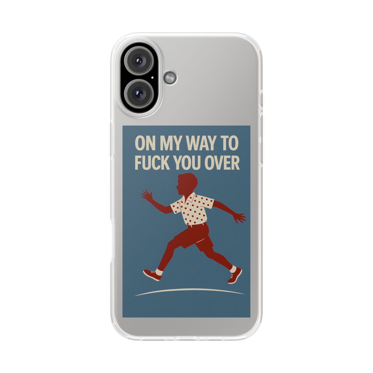 Sarkastische Handyhülle – „On my way to f*ck you over“ | Retro-Rennkind mit Punch-Phone Case-True Insights