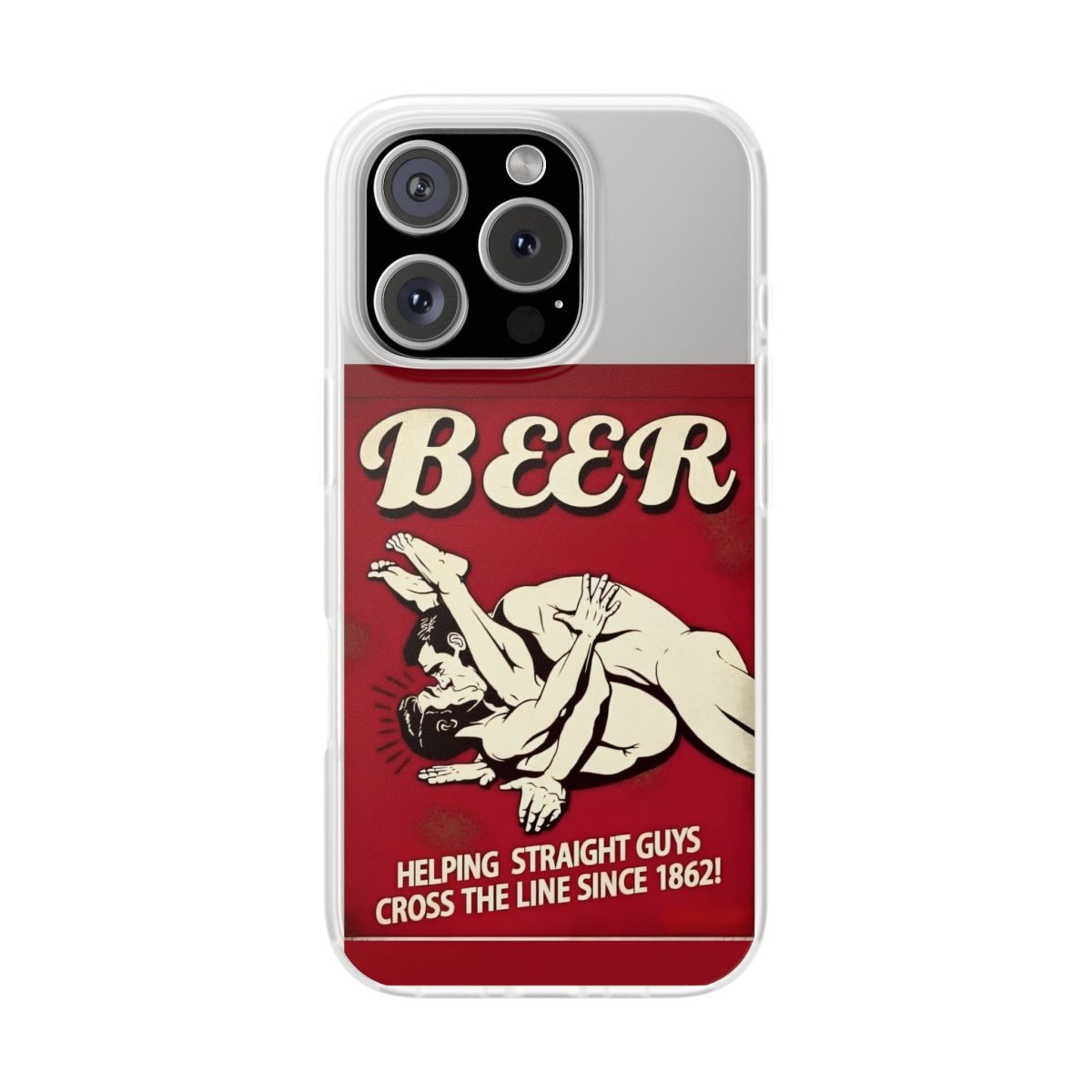 Helping Straight Guys Handyhülle – Retro Bier-Spruch als Design-Statement | Lustiges LGBTQ-Motiv-Phone Case-True Insights