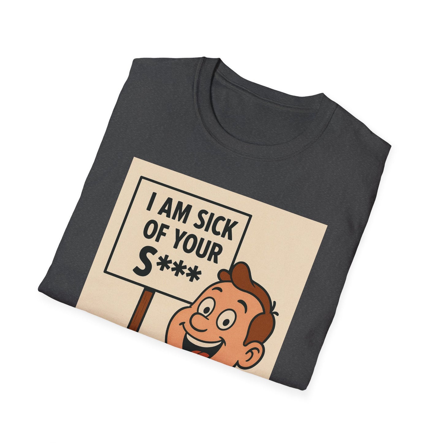 „I Am Sick of Your S*“ – Shirt im Retro-Comic-Look