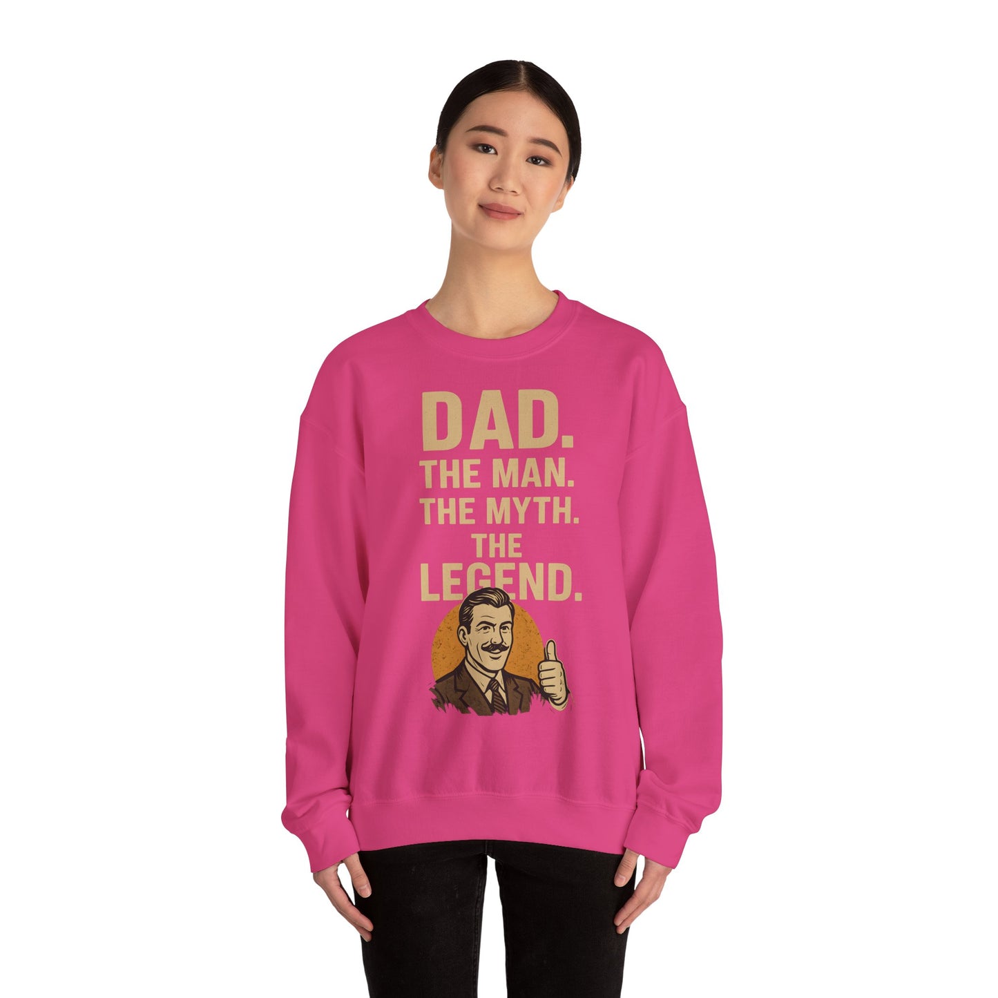 Sweatshirt – DAD. THE MAN. THE MYTH. THE LEGEND. - Sweatshirt für echte Legenden | True Insights Design mit Humor