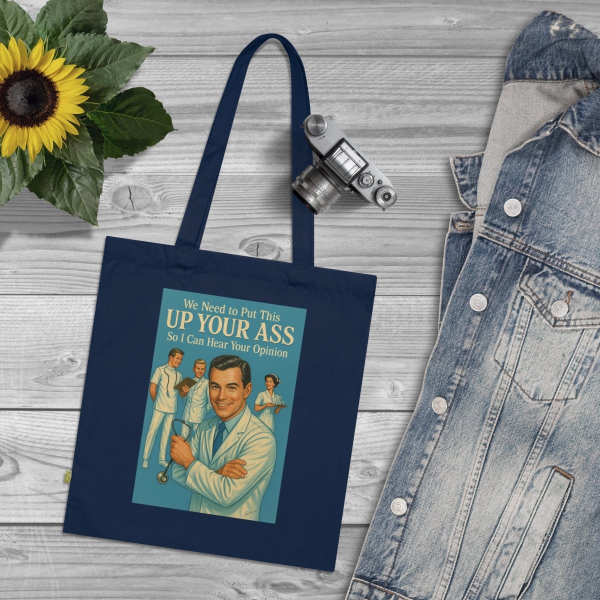 Retro Tote Bag mit Meinungsschutz-Bags-True Insights