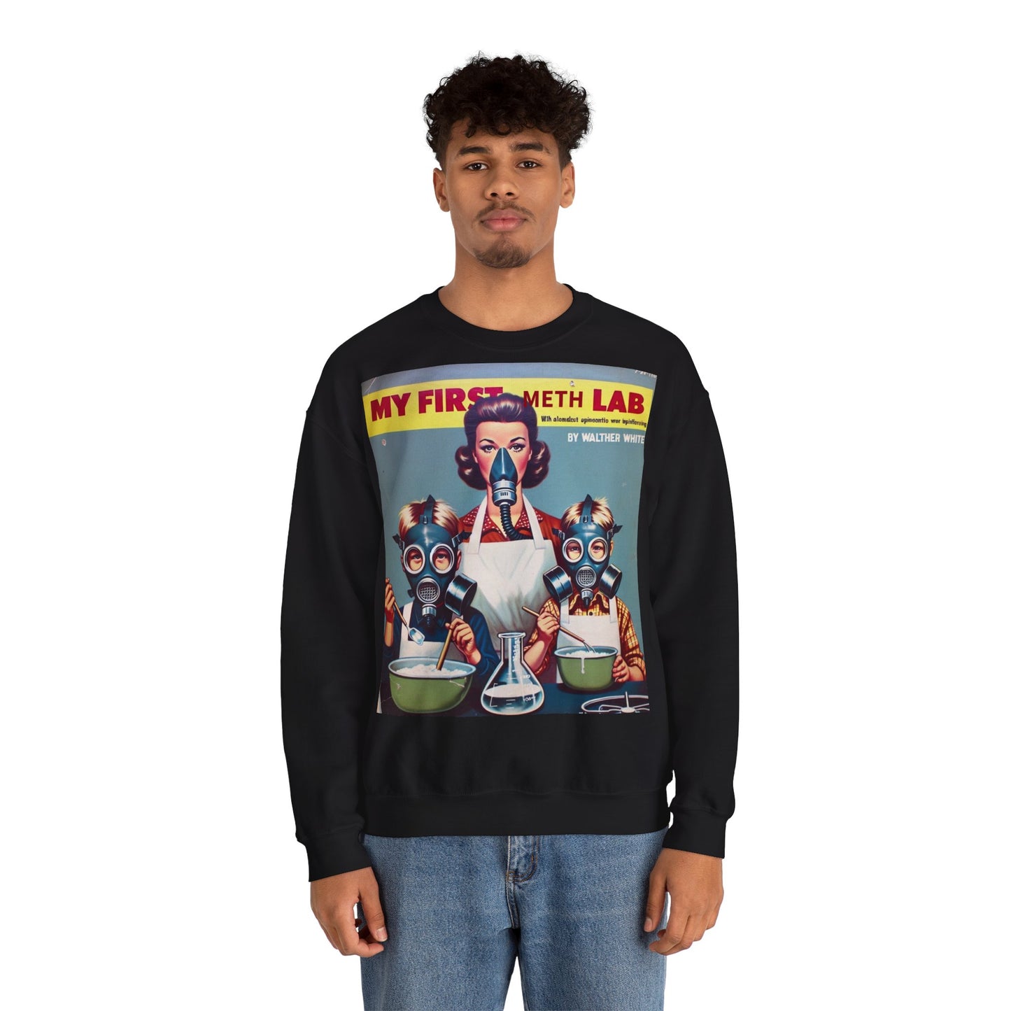 Sweatshirt – My First Meth Lab Sweatshirt | Lustiger Retro Pullover mit Satire-Print | Geschenk für Breaking Bad Fans & Dark Humor Lover | True Insights Design mit Humor