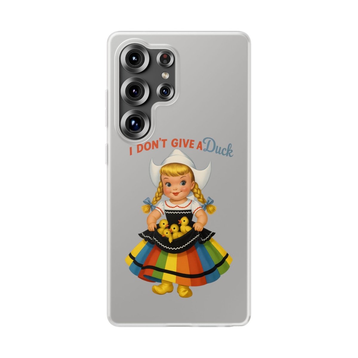 I Don’t Give a Duck – Handyhülle mit flauschiger Gleichgültigkeit-Phone Case-True Insights