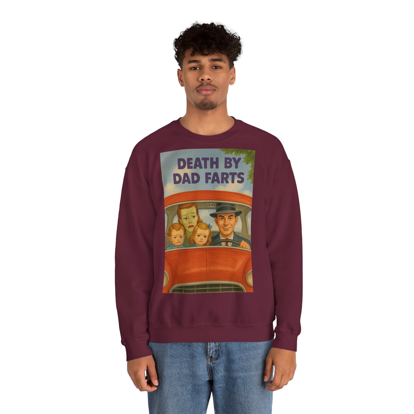 Sweatshirt – Dead by Dad Farts Sweatshirt – Lustiges Geschenk für Familien mit Humor | True Insights Design mit Humor