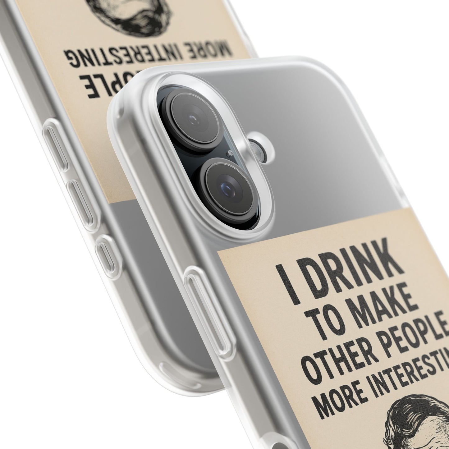 Hemingway – „I Drink To Make Other People More Interesting“-Phone Case-True Insights
