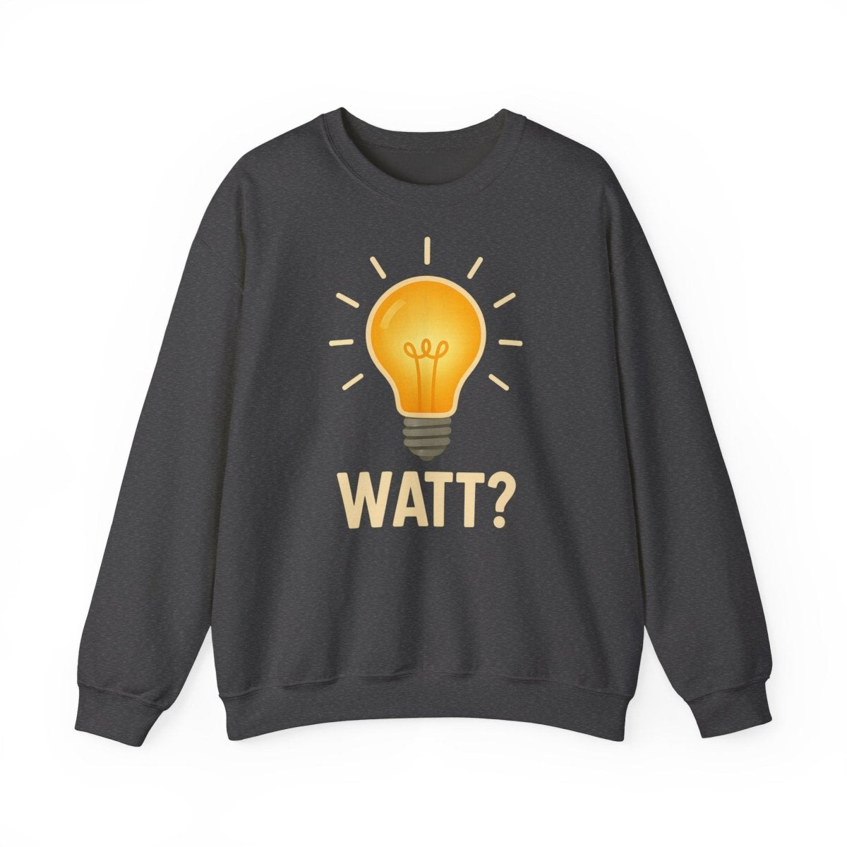 Sweatshirt – WATT? Sweatshirt für Elektriker & Technikfans | Lustiges Glühbirnen-Motiv | True Insights Design mit Humor