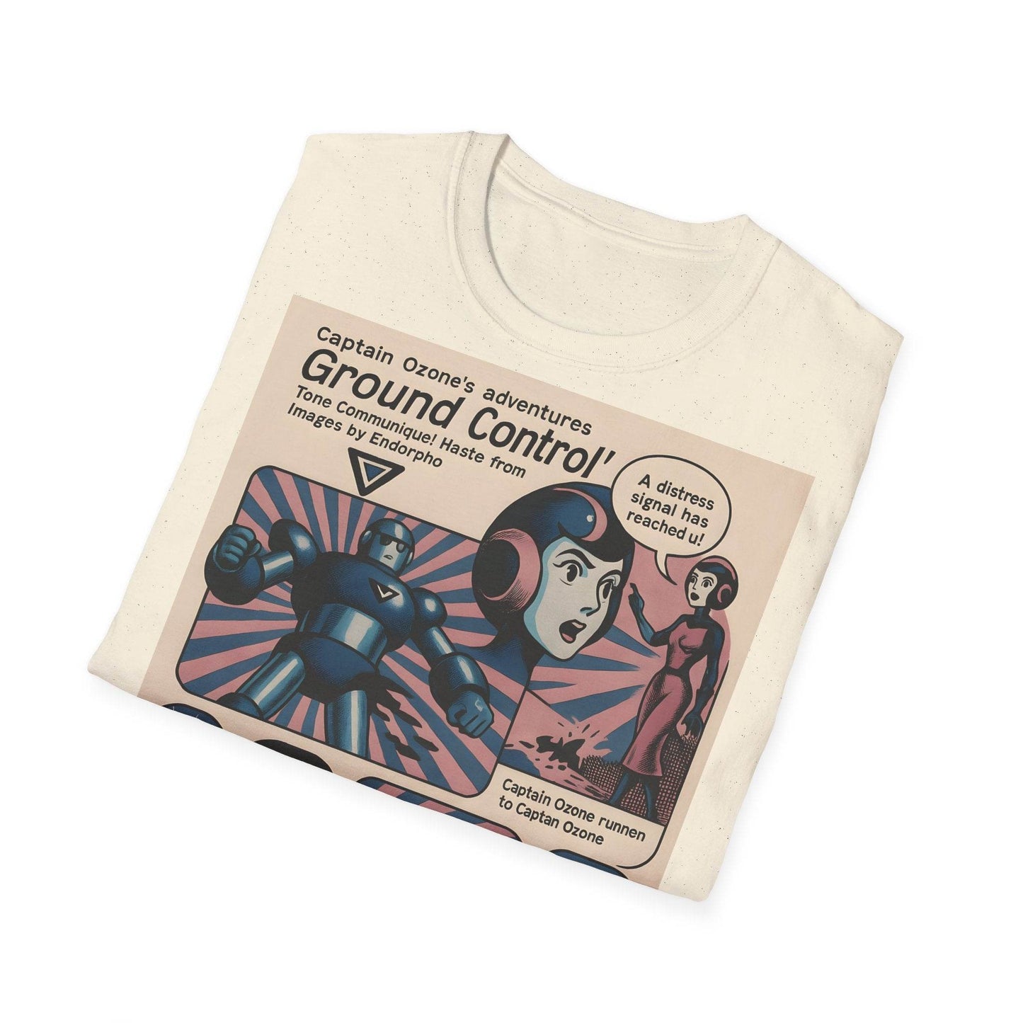 Captain Ozone T-Shirt – Retro Sci-Fi Comic Design | Ground Control Edition – Freches Satire-Design für mutige Statements | True Insights