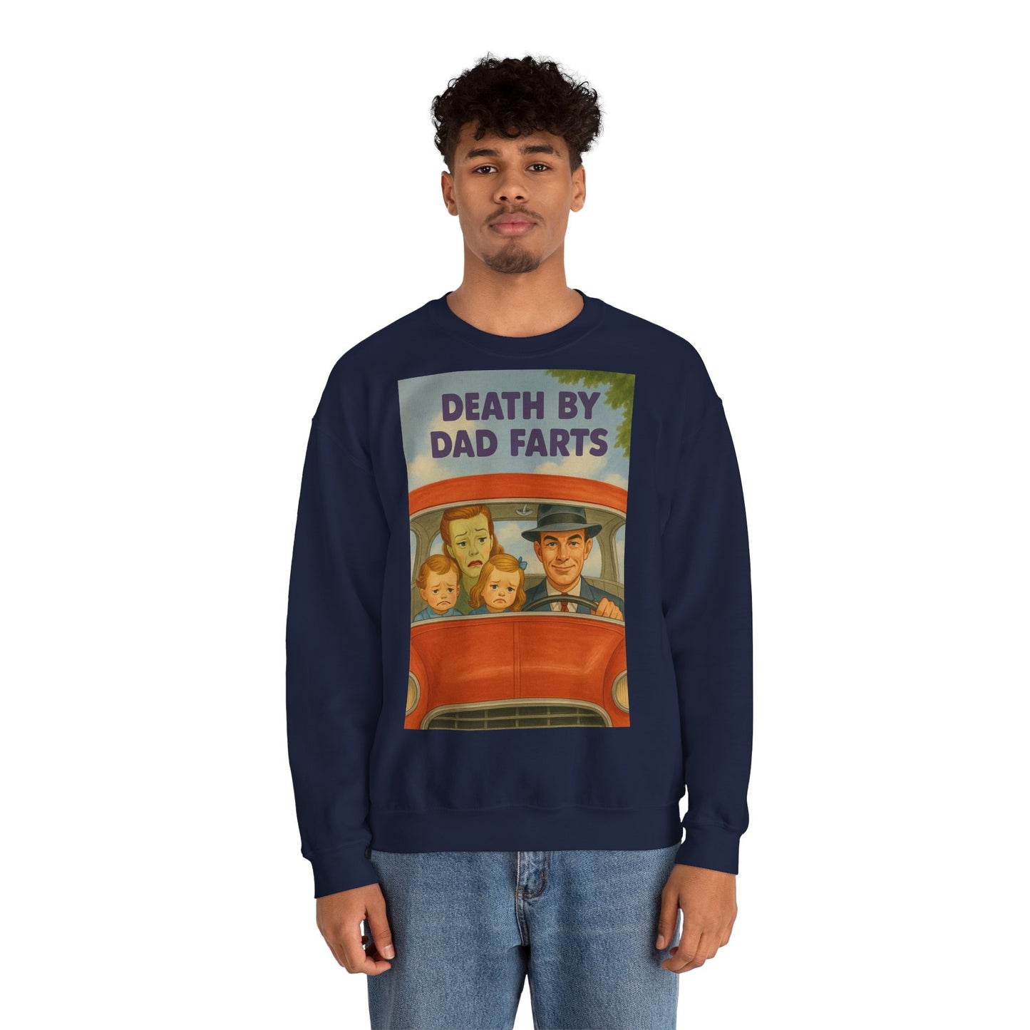 Sweatshirt – Dead by Dad Farts Sweatshirt – Lustiges Geschenk für Familien mit Humor | True Insights Design mit Humor