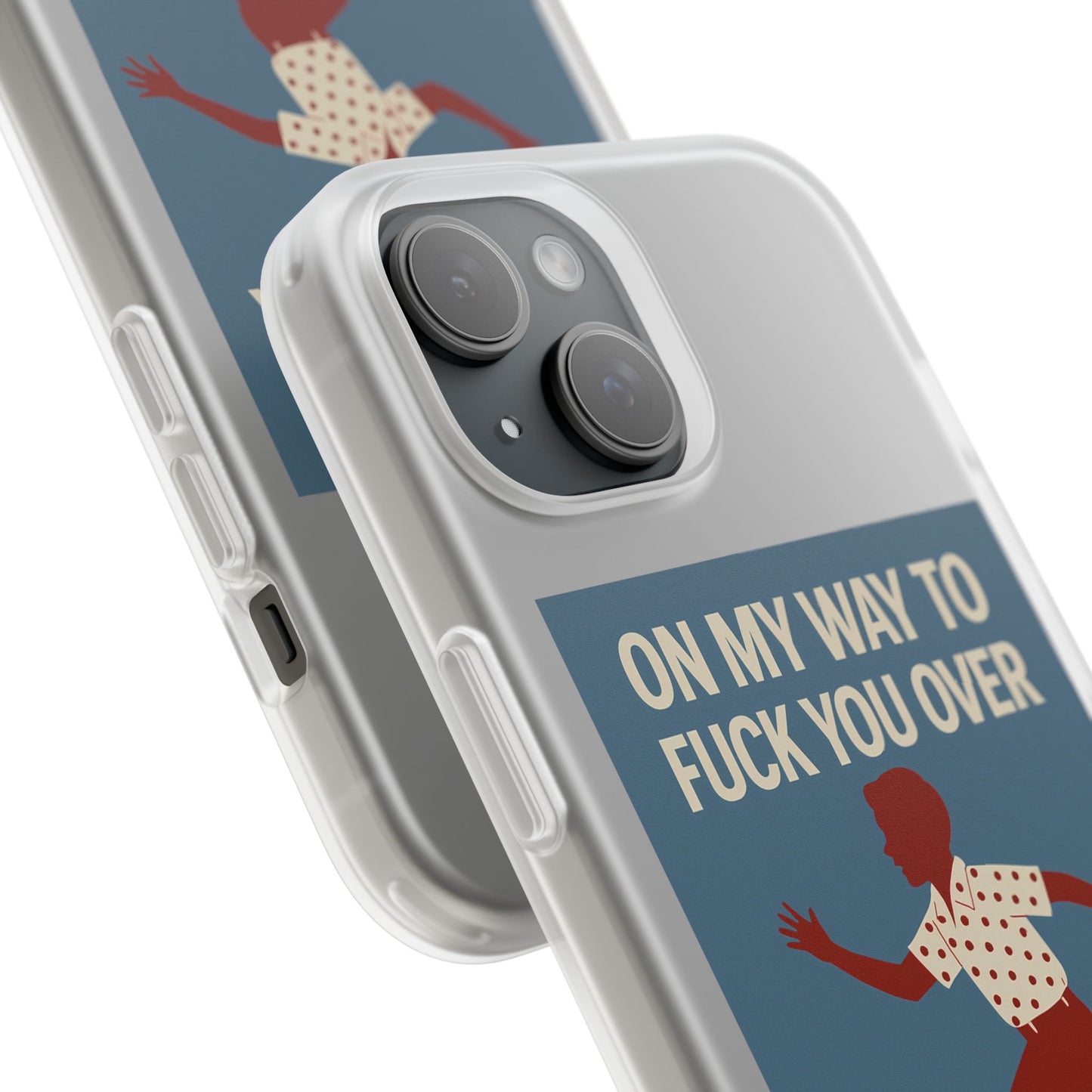 Sarkastische Handyhülle – „On my way to f*ck you over“ | Retro-Rennkind mit Punch-Phone Case-True Insights