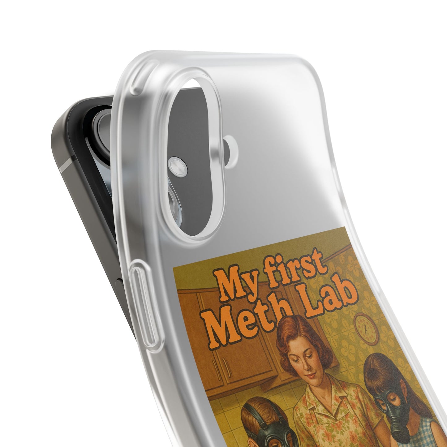 Satirisches Familienmotiv mit Chemie-Charme – stoßfest, kabellos ladbar & herrlich provokant.-Phone Case-True Insights
