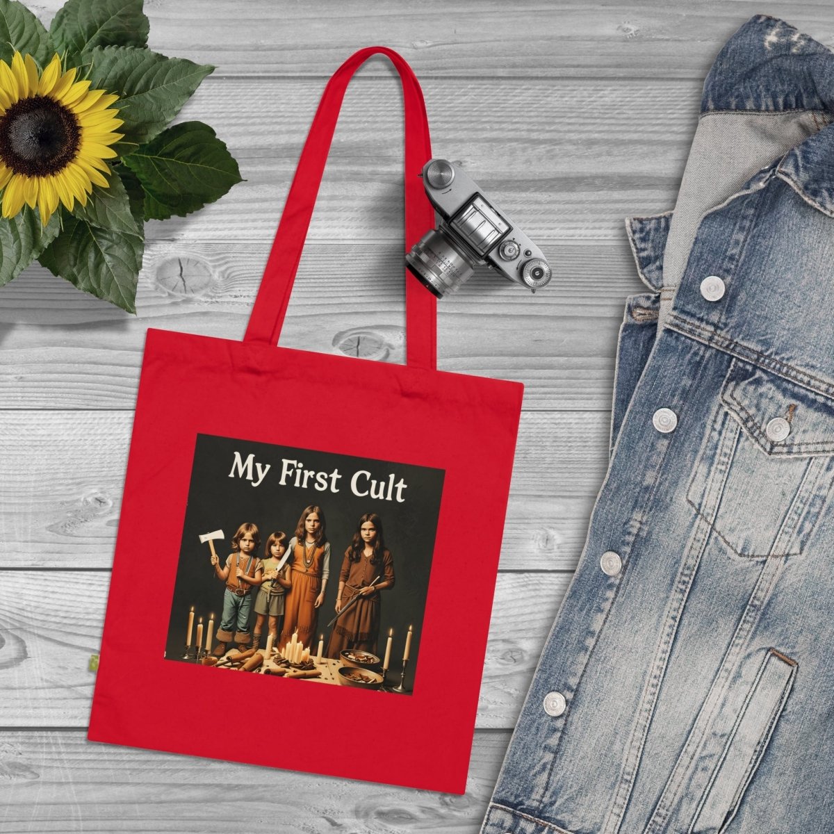 My First Cult – Satirischer Stoffbeutel im Retro-Kult-Look-Bags-True Insights