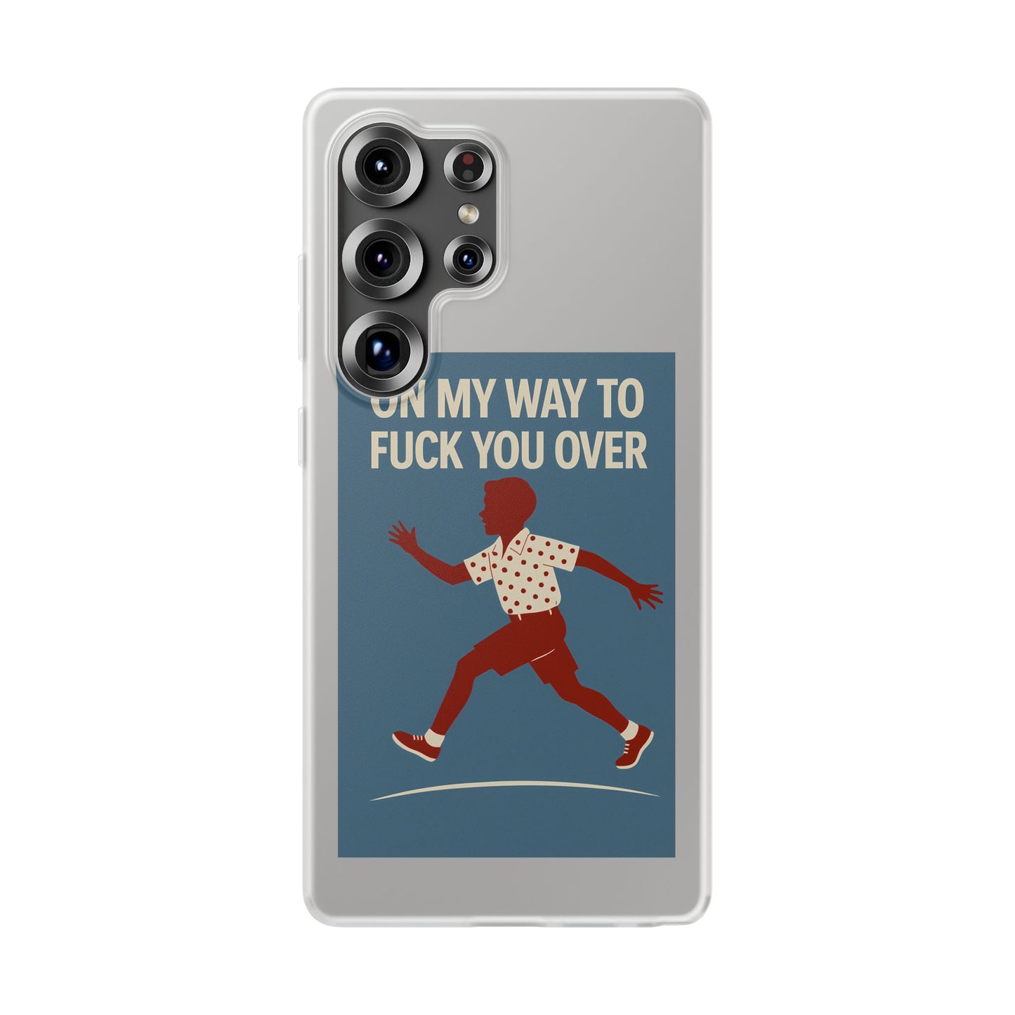 Sarkastische Handyhülle – „On my way to f*ck you over“ | Retro-Rennkind mit Punch-Phone Case-True Insights