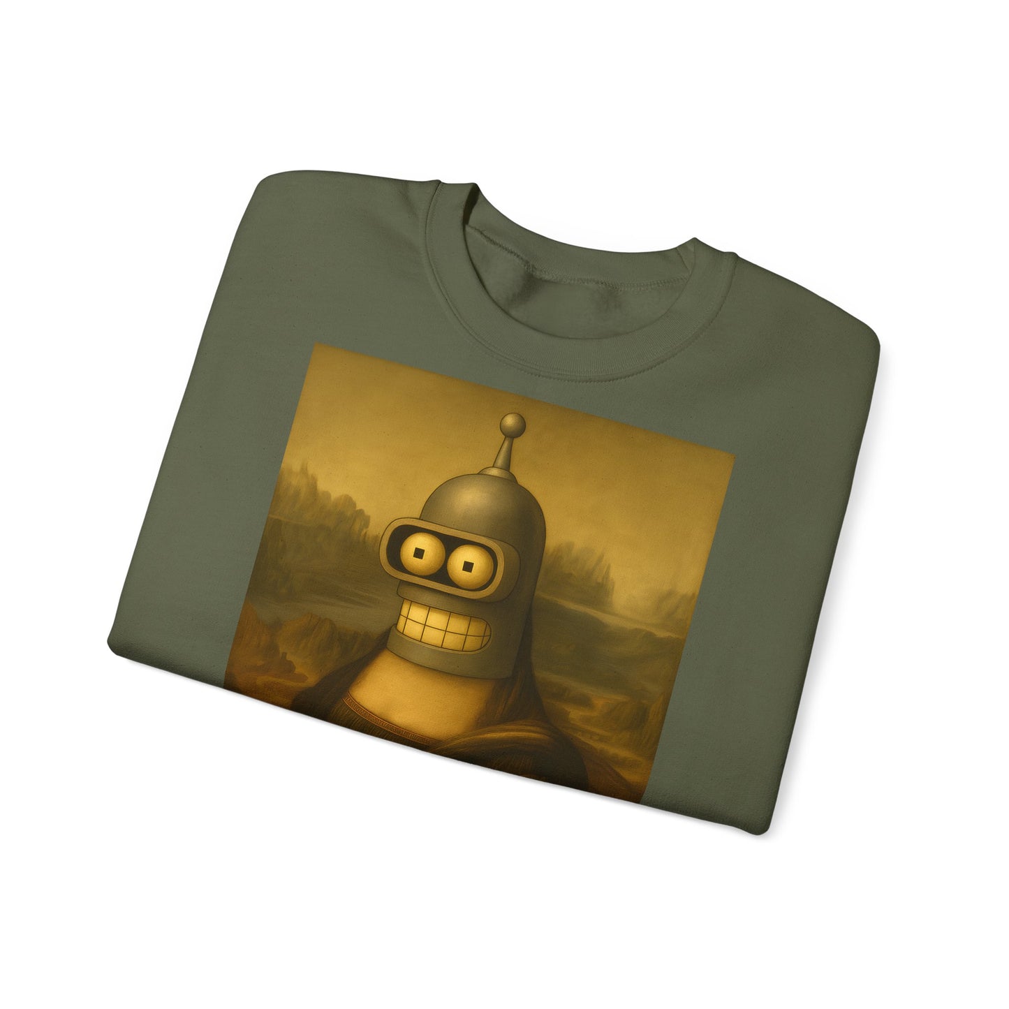 Vintage Motiv – Mona Bender Sweatshirt – Lustiges Nerd Pullover-Motiv mit Mona Lisa & Bender | True Insights Design mit Humor