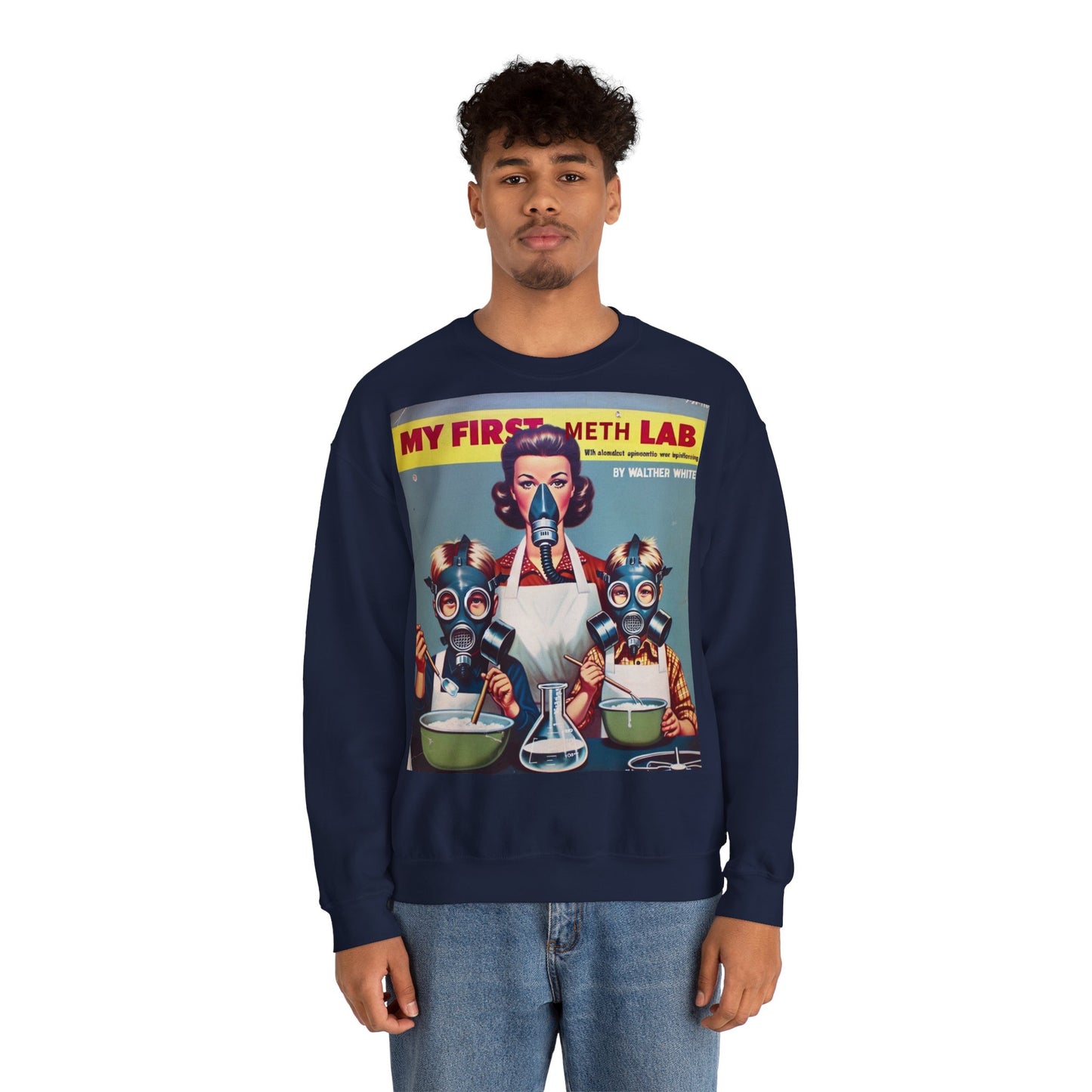 Sweatshirt – My First Meth Lab Sweatshirt | Lustiger Retro Pullover mit Satire-Print | Geschenk für Breaking Bad Fans & Dark Humor Lover | True Insights Design mit Humor