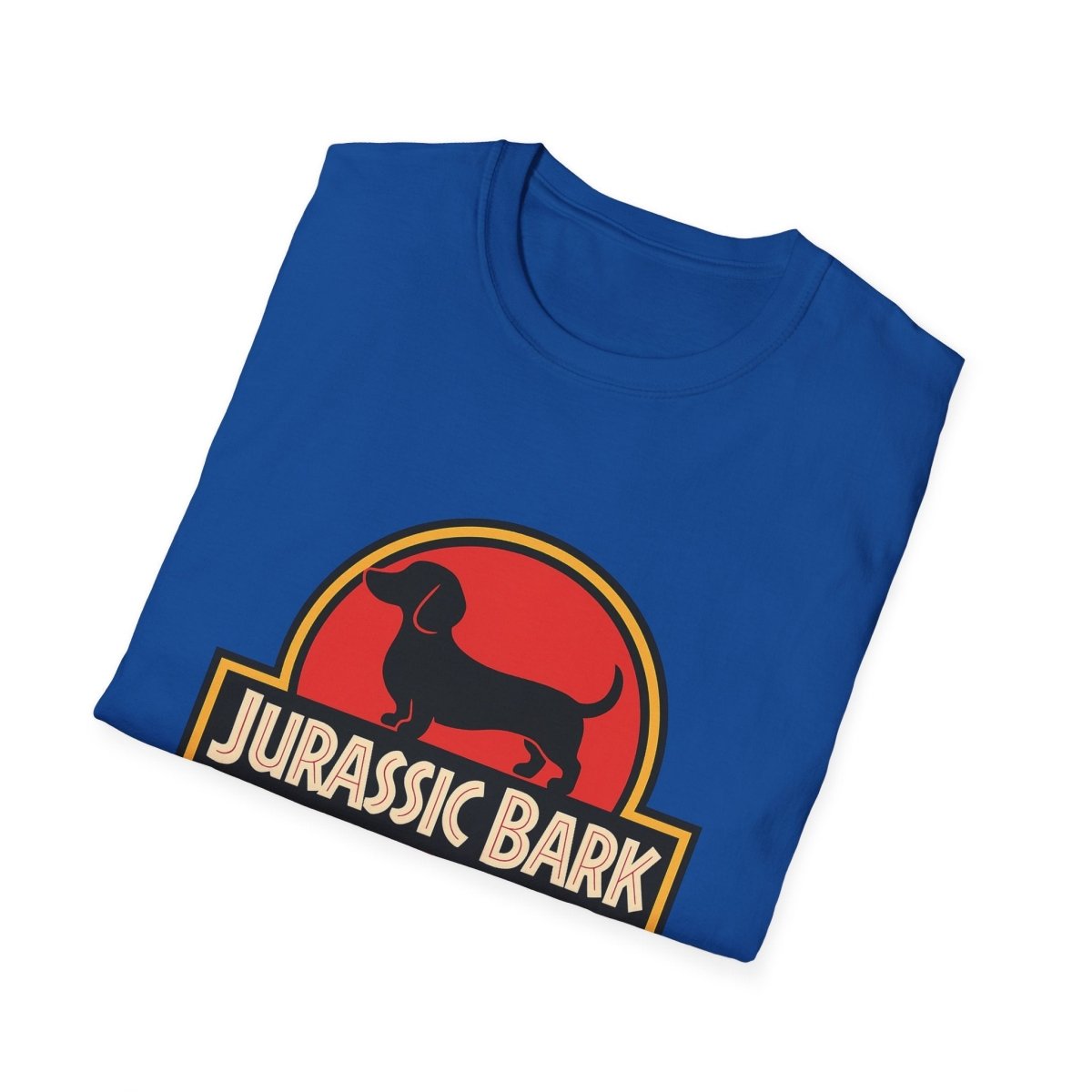 True Insights T-Shirt Jurassic Bark Dackel Edition mit auffälligem Dackel-Dinosaurier-Print im Detail