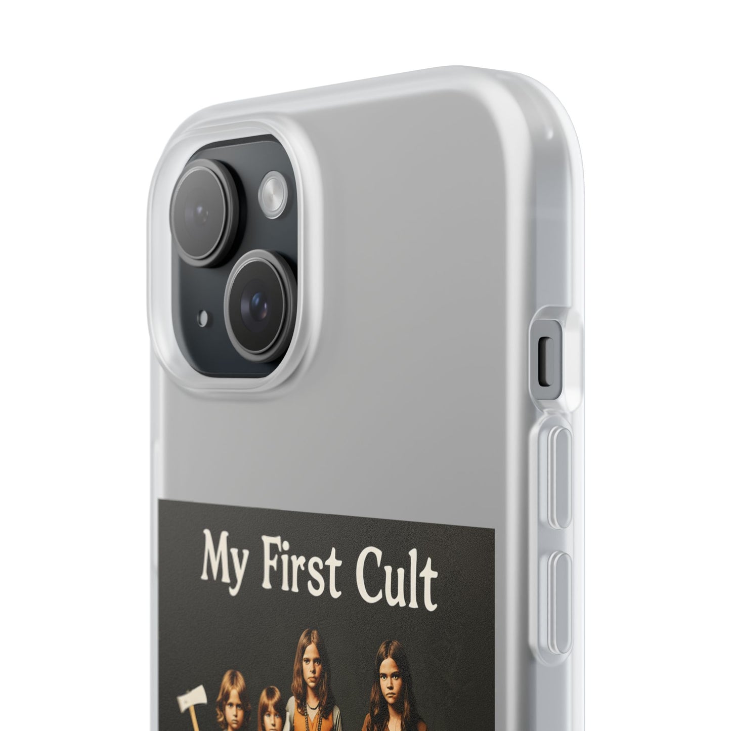 My First Cult – Dark-Aesthetic Handyhülle mit satirischem Kinderkult-Motiv-Phone Case-True Insights