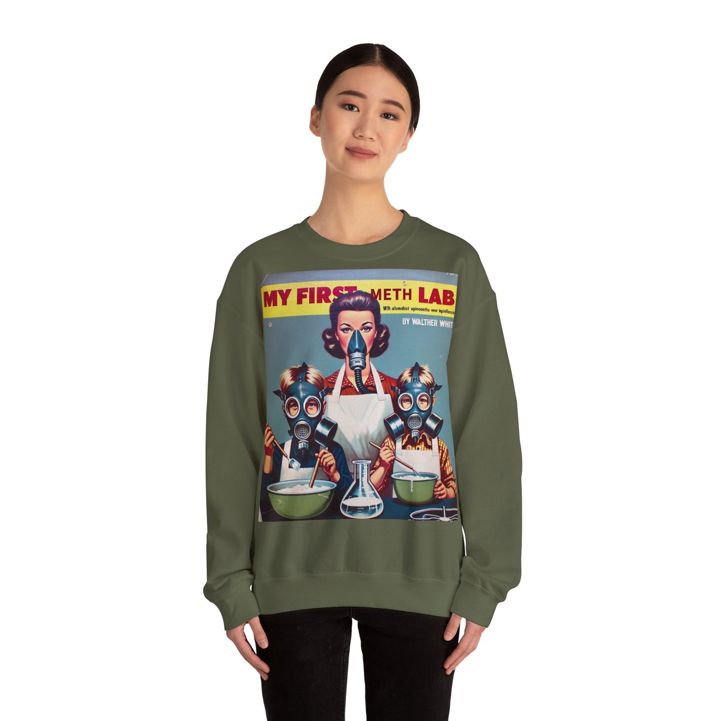 Sweatshirt – My First Meth Lab Sweatshirt | Lustiger Retro Pullover mit Satire-Print | Geschenk für Breaking Bad Fans & Dark Humor Lover | True Insights Design mit Humor