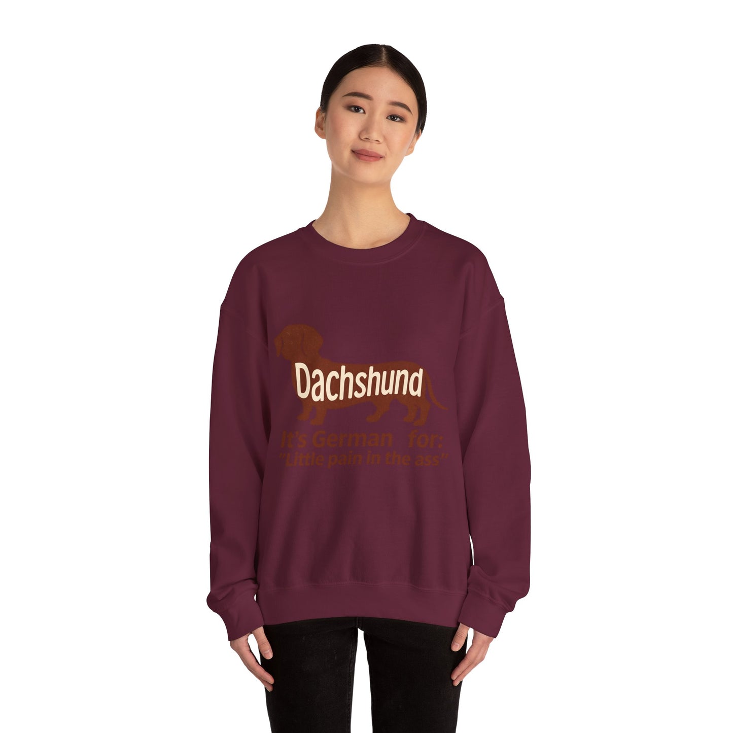 Dackel-Humor für Kenner: Sweatshirt mit frechem Spruch und kultigem Design – ideal für Hundefreunde mit Ironie. – Lustiges Sweatshirt | True Insights – Bild 36