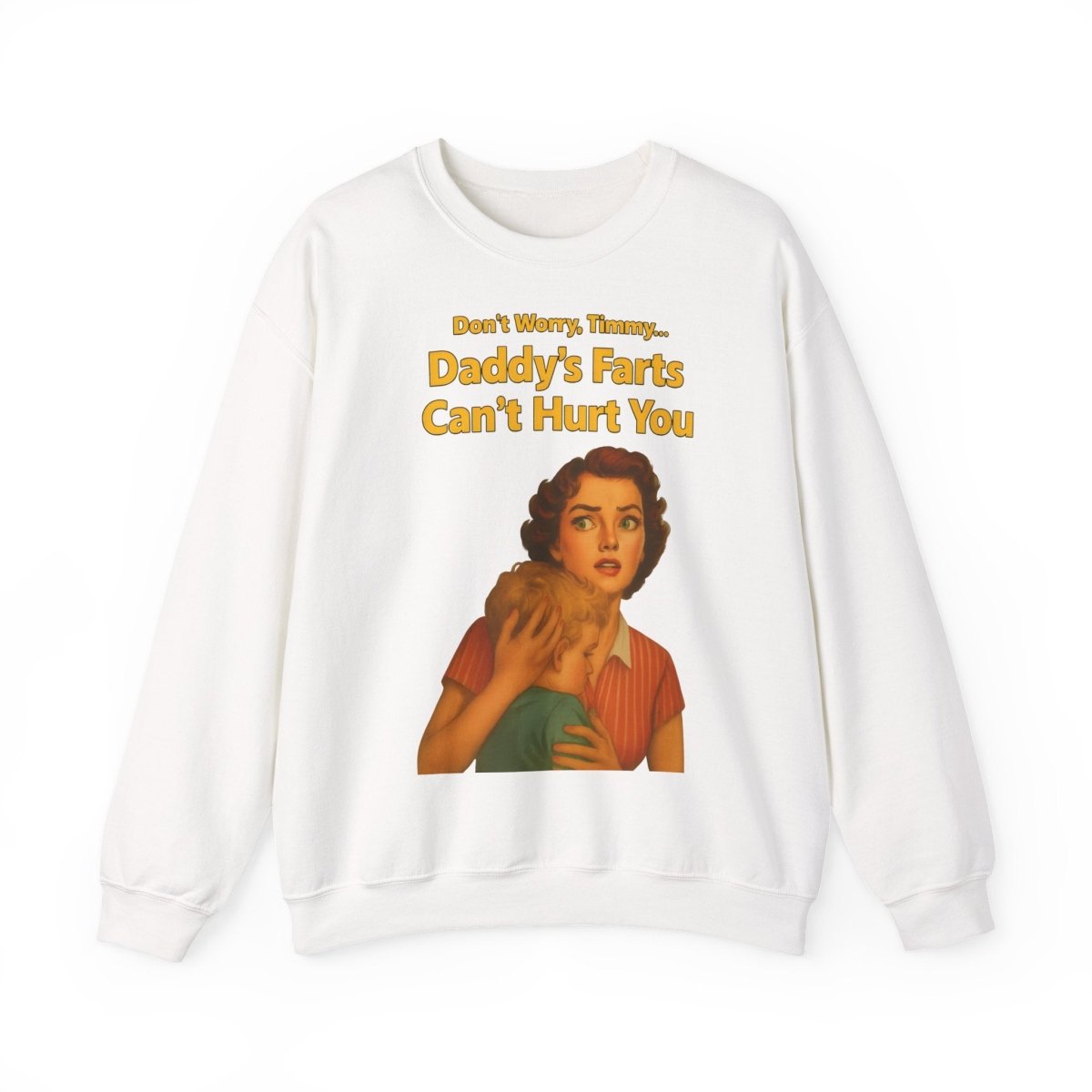 Sweatshirt – Daddy’s Farts – Satirisches Retro-Sweatshirt mit schwarzem Humor | True Insights Design mit Humor