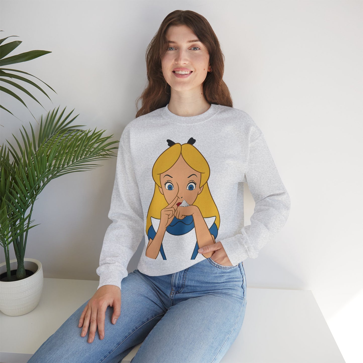 Sweatshirt – Satire Sweatshirt – "Alice im Rausch" Pop-Art Design | True Insights Design mit Humor