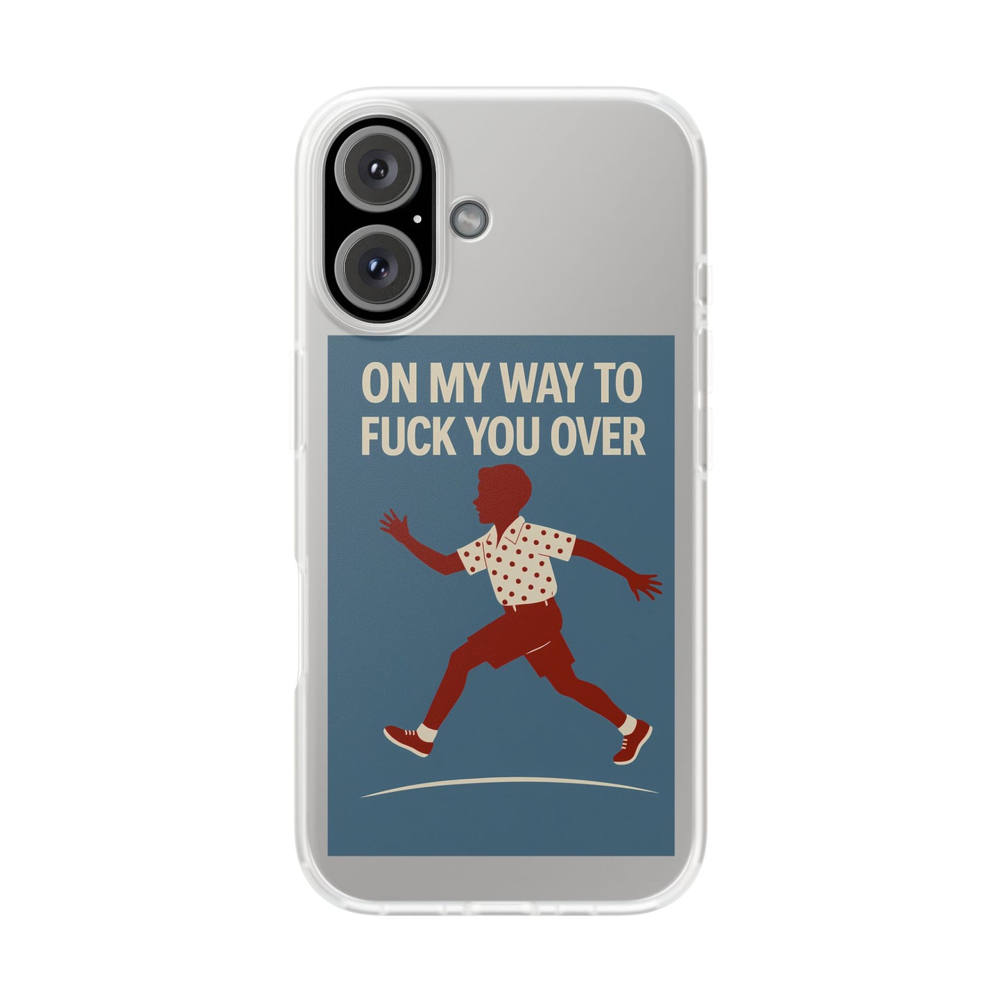 Sarkastische Handyhülle – „On my way to f*ck you over“ | Retro-Rennkind mit Punch-Phone Case-True Insights