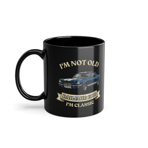Mug Oldtimer Millésime 1966 I'm Not Old I'm Classic Cadeau 60 ans Homme Tasse Café Rétro Voiture Culte