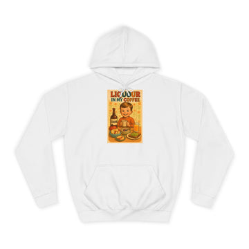 Liquor in My Coffee Hoodie – Retro-Motiv mit Humor für Kaffeetrinker
