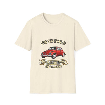 True Insights T-Shirt Jahrgang 1966 Oldtimer Käfer in Natur, Geschenk zum 60. Geburtstag