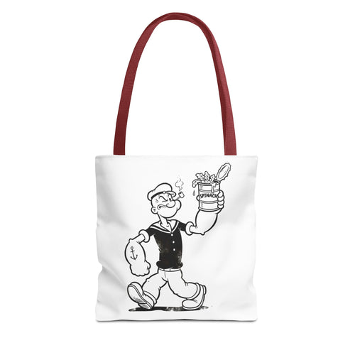 Tote Bag Popeye Épinards Comic Kult – Sac rétro sailor en polyester, idéal pour fans de comics & nostalgiques