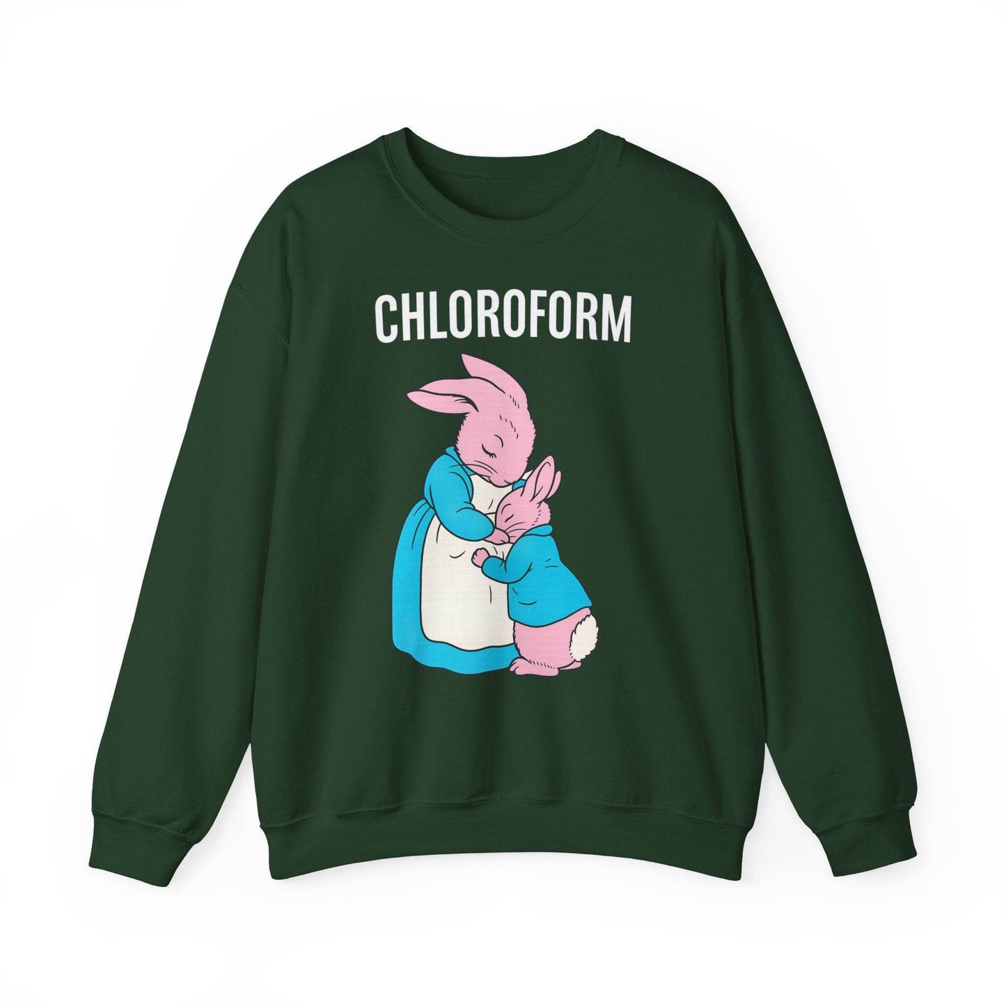 „CHLOROFORM“ – Retro-Sweatshirt mit Hasen und bösem Twist - True Insights